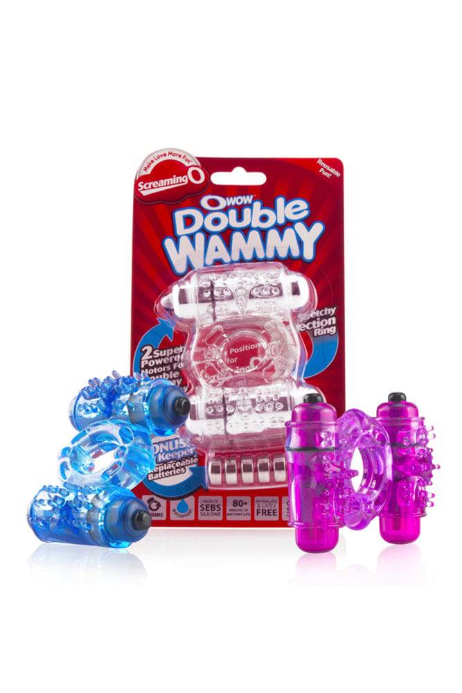 Screaming O - O Wow Double Wammy - Dual Vibrating Cock Ring - Stag Shop