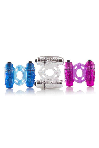 Screaming O - O Wow Double Wammy - Dual Vibrating Cock Ring - Stag Shop