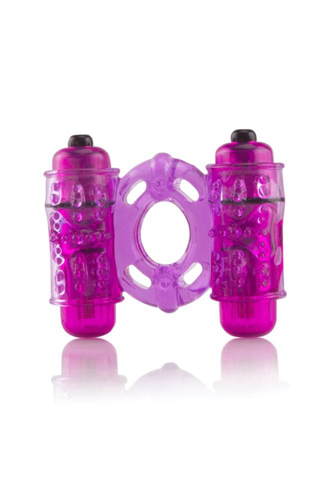 Screaming O - O Wow Double Wammy - Dual Vibrating Cock Ring - Stag Shop