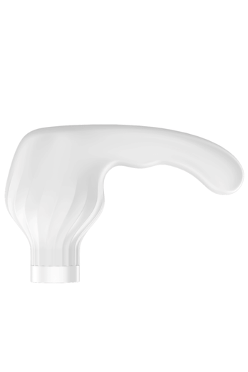 Satisfyer - Double Wand-er - Massage Wand & Attachments - White/Gold - Stag Shop
