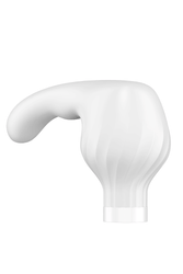 Satisfyer - Double Wand-er - Massage Wand & Attachments - White/Gold - Stag Shop