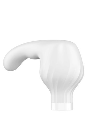 Satisfyer - Double Wand-er - Massage Wand & Attachments - White/Gold - Stag Shop