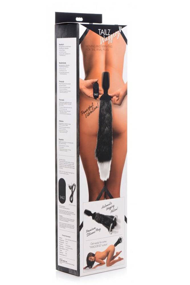 XR Brands - Tailz - Waggerz Moving and Vibrating Fox Tail Anal Plug With Remote - Stag Shop