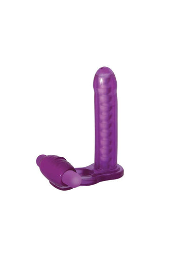 Adam & Eve - DP Fantasy Cock Ring - Purple - Stag Shop
