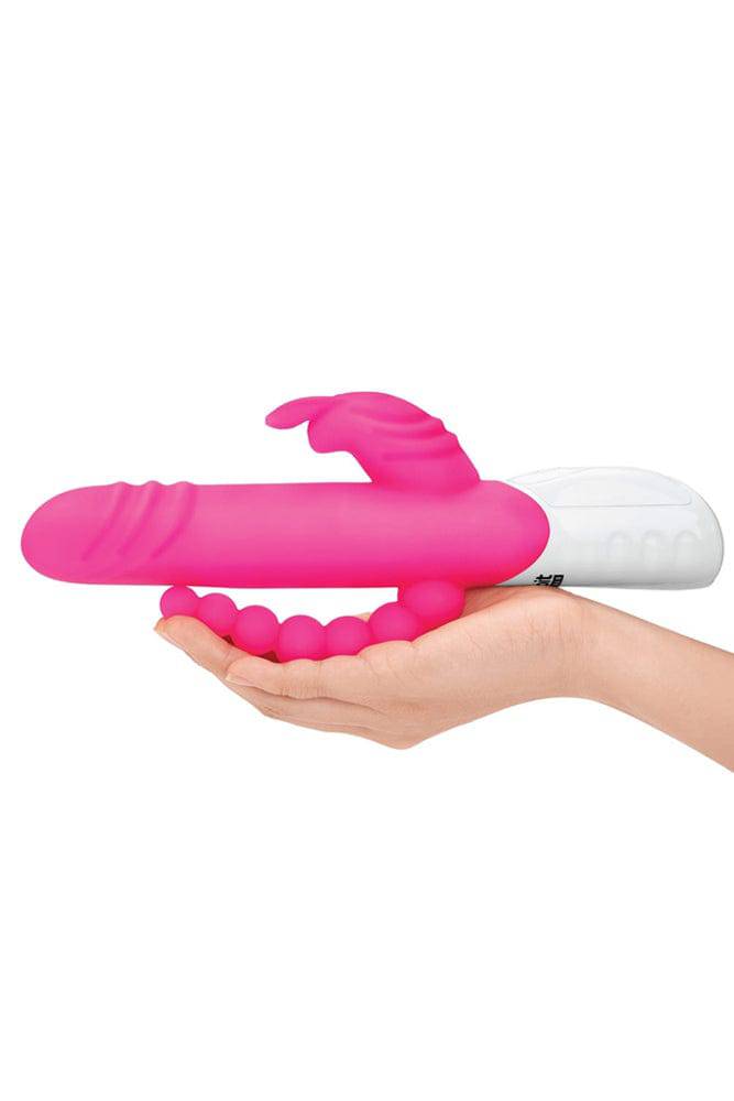 Electric Eel Rechargeable Double Penetration Rabbit Vibrator Pink