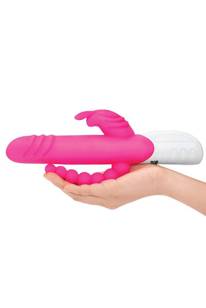 Electric Eel - Rechargeable Double Penetration Rabbit Vibrator - Pink - Stag Shop