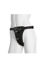 Vac-U-Lock by Doc Johnson - Double Penetration Velvet Harness w/ 2 Plugs - Black - Stag Shop