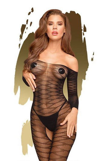 Penthouse Lingerie - Dreamy Diva Bodystocking - Black - Stag Shop