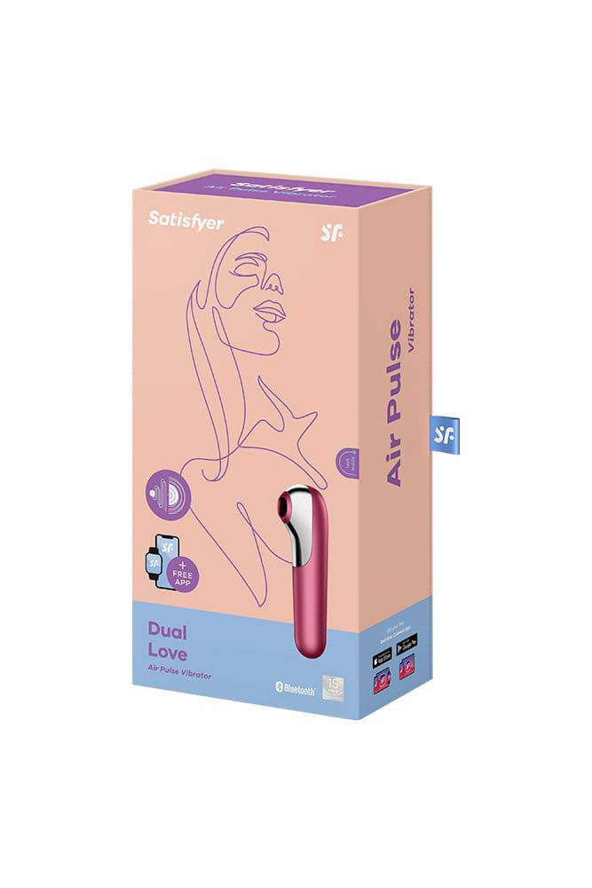 Satisfyer - Dual Love 2-in-1 Clitoral Stimulator & Internal Vibrator - Assorted Colours - Stag Shop