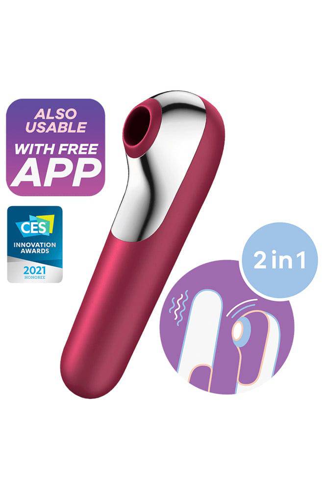 Satisfyer - Dual Love 2-in-1 Clitoral Stimulator & Internal Vibrator - Assorted Colours - Stag Shop