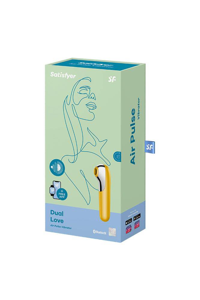 Satisfyer - Dual Love 2-in-1 Clitoral Stimulator & Internal Vibrator - Assorted Colours - Stag Shop