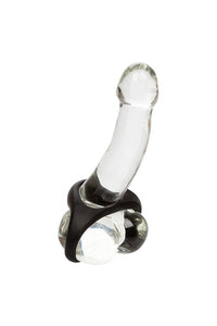 Thumbnail for Cal Exotics - Ultra Soft Dual Cock Ring - Black - Stag Shop