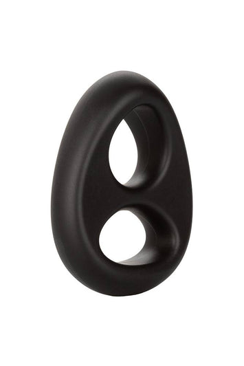 Cal Exotics - Ultra Soft Dual Cock Ring - Black - Stag Shop