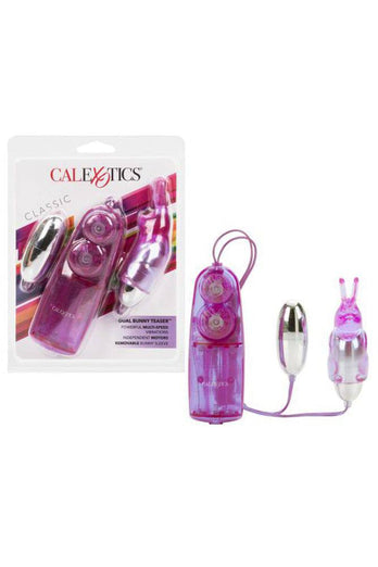 Cal Exotics - Dual Bunny Teaser Vibrators - Purple - Stag Shop