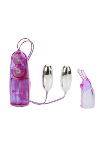 Cal Exotics - Dual Bunny Teaser Vibrators - Purple - Stag Shop