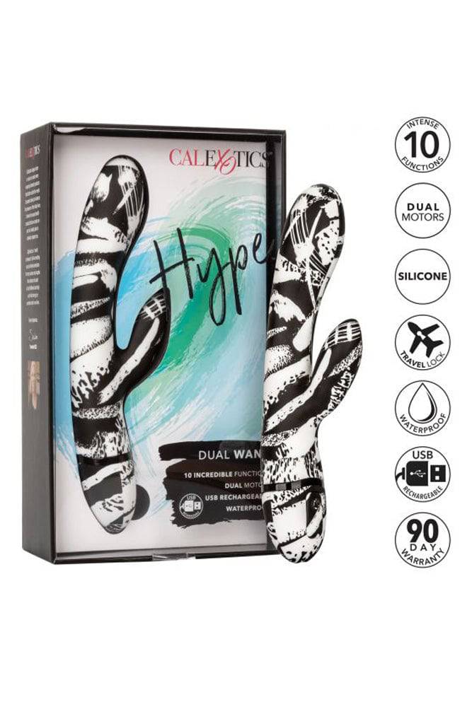 Cal Exotics - Hype - Dual Wand Vibrator - Black - Stag Shop