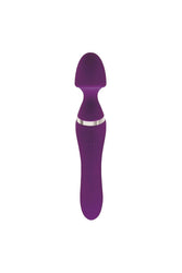 Adam & Eve - Dual End Twirling Wand Vibrator with Heated Shaft - Purple - Stag Shop