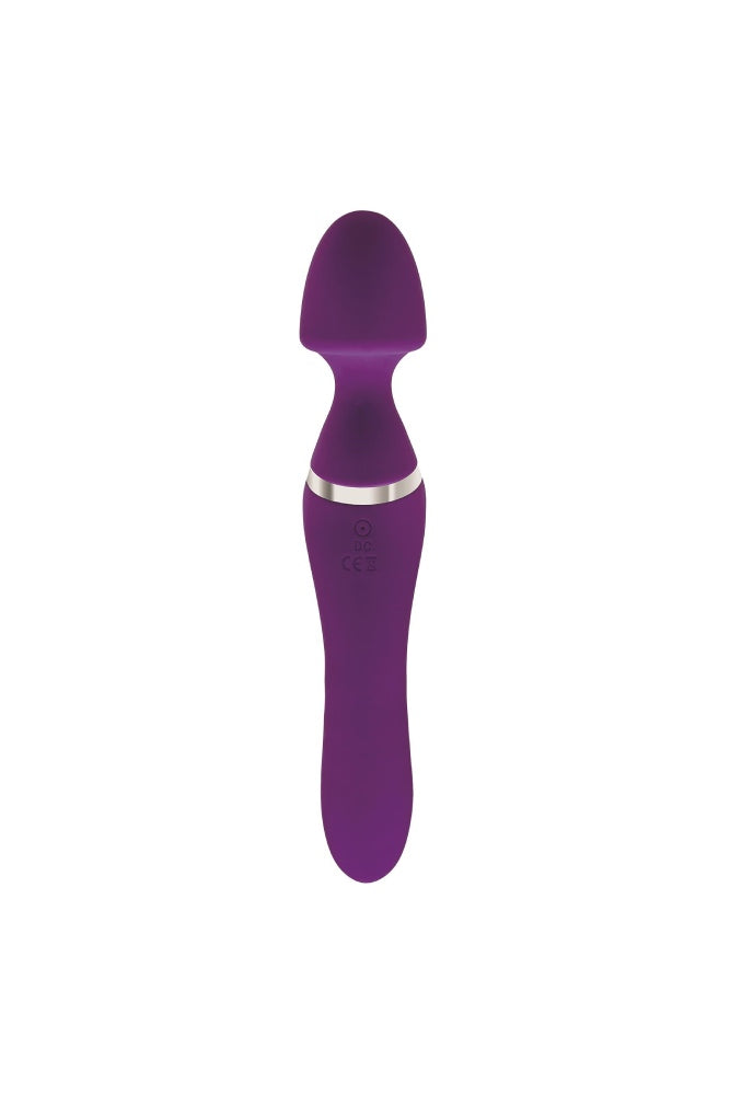 Adam & Eve - Dual End Twirling Wand Vibrator with Heated Shaft - Purple - Stag Shop