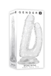 Evolved - Gender X - Dualistic Double Dildo - Clear - Stag Shop