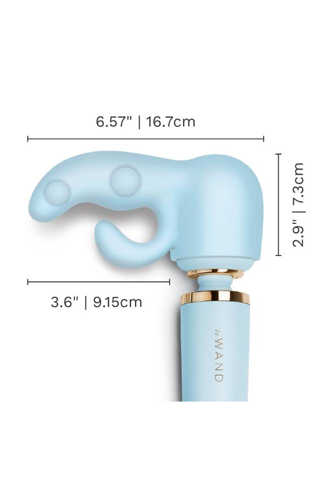Le Wand - Dual Weighted Silicone Wand Attachment - Blue - Stag Shop