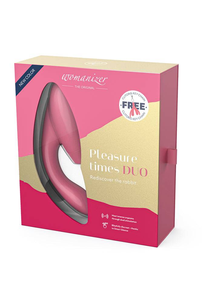 Womanizer - Duo Dual Stimulation Vibrator - Raspberry - Stag Shop