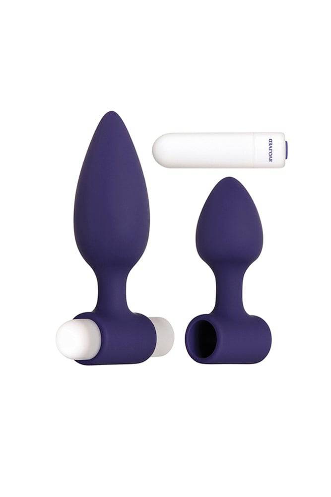 Evolved - Dynamic Duo Butt Plug Set - Purple - Stag Shop