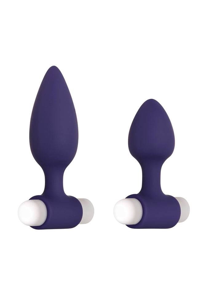 Evolved - Dynamic Duo Butt Plug Set - Purple - Stag Shop
