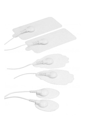 Shots Toys - Electroshock - E-Stim Pad Kit - White - Stag Shop