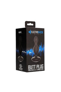 Thumbnail for Shots Toys - Electroshock - Vibrating & E-Stim Butt Plug - Black - Stag Shop