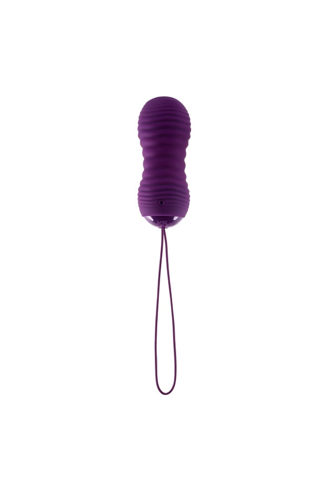 Evolved - Eager Egg Remote Control Thrusting Vibrator - Purple - Stag Shop