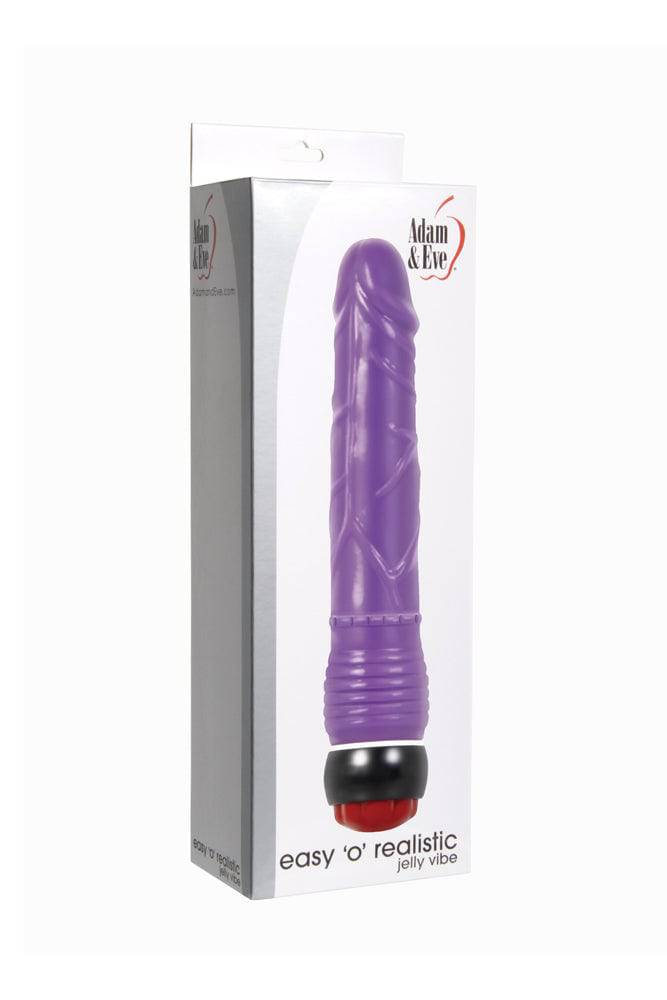 Adam & Eve - Easy O Realistic Jelly Vibe - Purple - Stag Shop