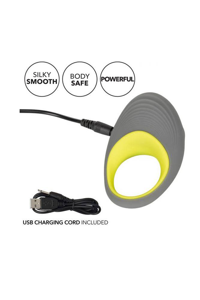 Cal Exotics - Link Up - Edge Vibrating Cock Ring Set - Grey - Stag Shop