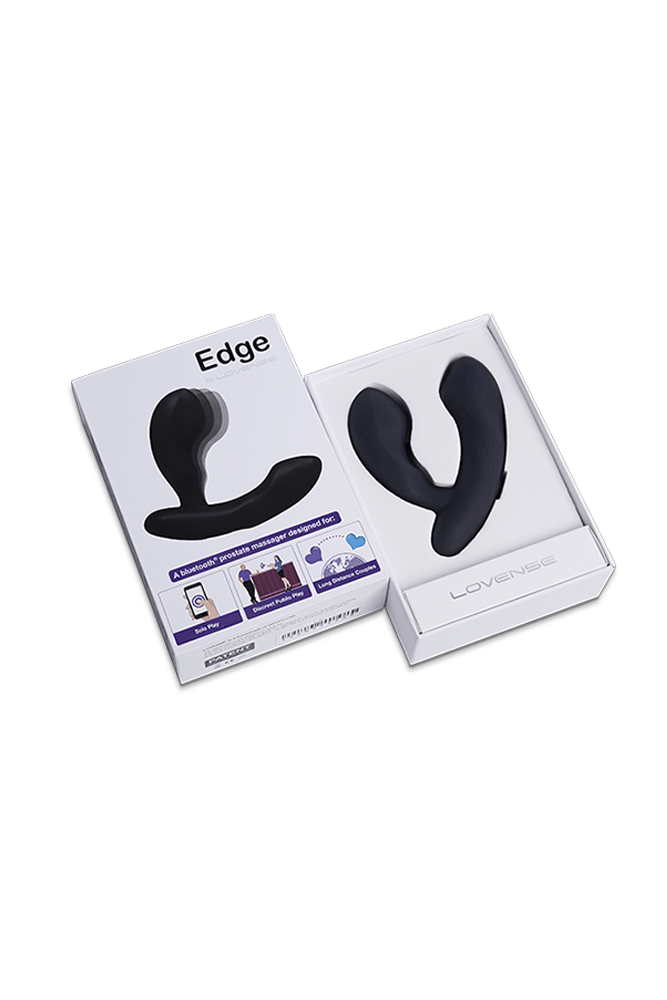 Lovense - Edge Bluetooth Prostate Massager - Black - Stag Shop