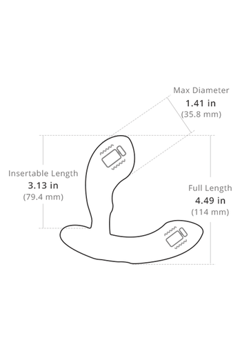 Lovense - Edge Bluetooth Prostate Massager - Black - Stag Shop