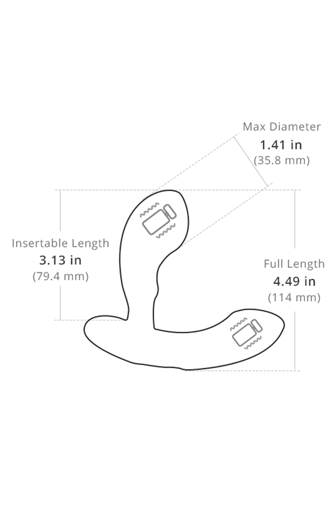 Lovense - Edge Bluetooth Prostate Massager - Black - Stag Shop