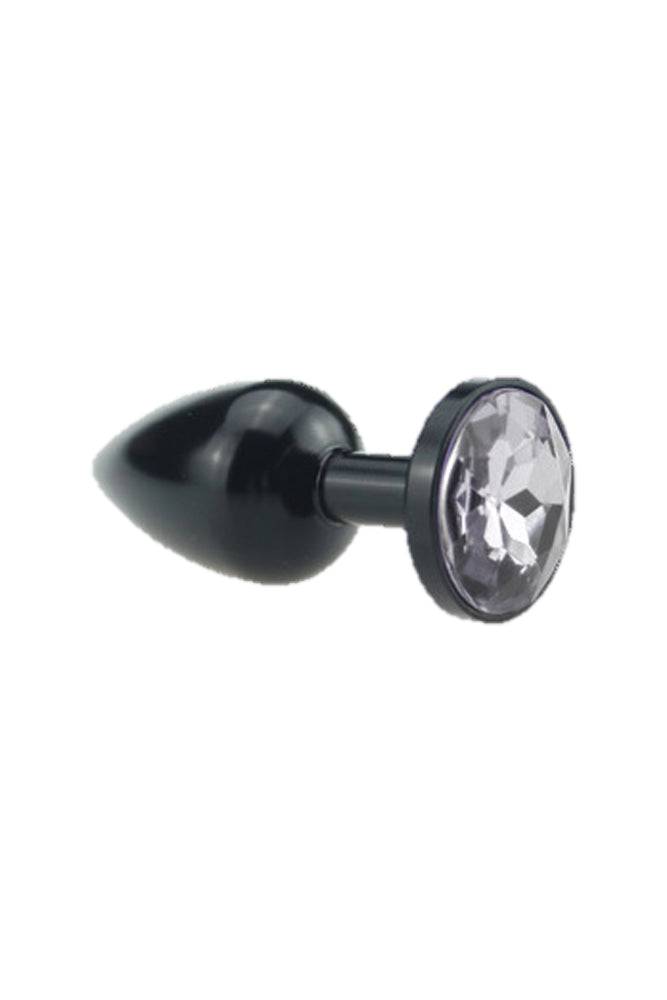 Ego Driven - Black Anodized Jewelled Butt Plug  - 2.5 inches - Stag Shop