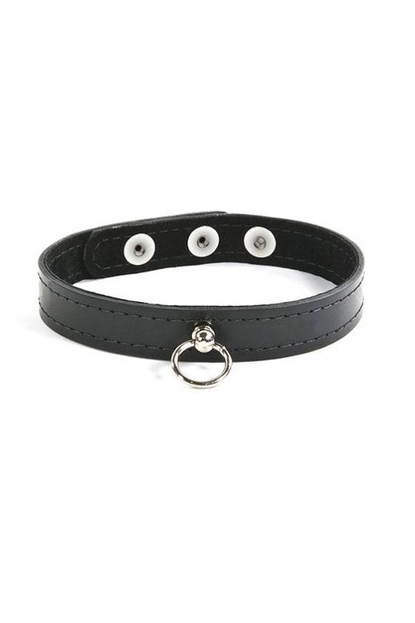 Ego Driven - Suede Lined Leather Collar - Black - Small - Stag Shop