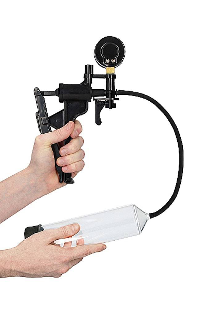 Shots Toys - Pumped - Elite Beginner Penis Pump With PSI Gauge - Clear - Stag Shop