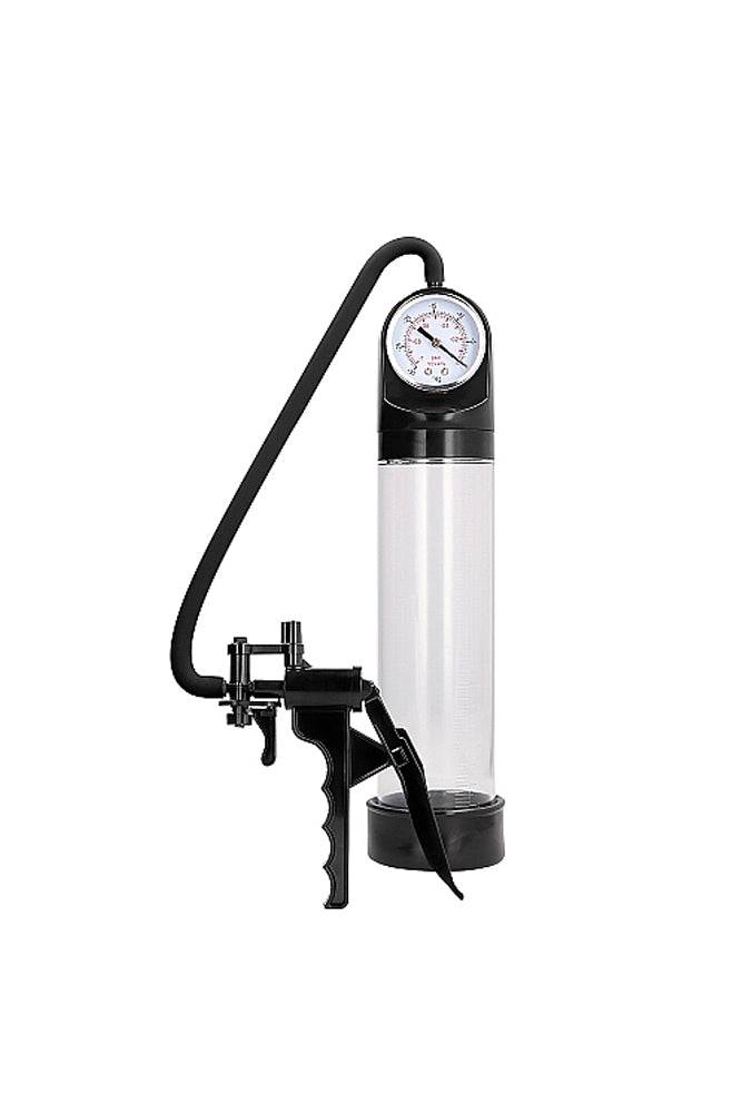Shots Toys - Pumped - Elite Penis Pump With Advanced PSI Gauge - Clear - Stag Shop