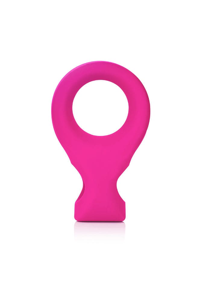Cal Exotics - Embrace - Lover's Ring - Vibrating Cock Ring - Pink - Stag Shop