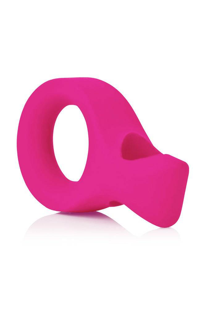 Cal Exotics - Embrace - Lover's Ring - Vibrating Cock Ring - Pink - Stag Shop