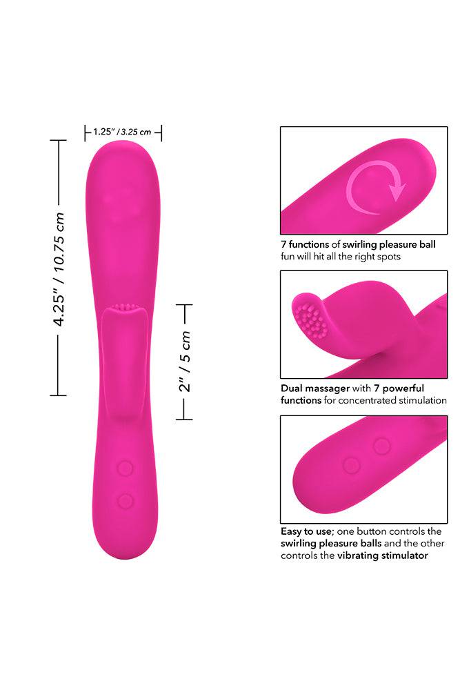 Cal Exotics - Embrace - Swirl Dual Massager - Pink - Stag Shop