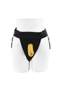 Evolved - Gender X - Sweet Embrace Strap-on Harness & Remote Control Dildo - Orange/Black - Stag Shop