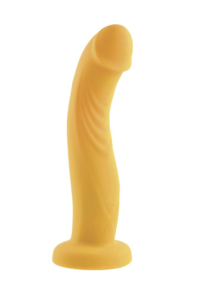 Evolved - Gender X - Sweet Embrace Strap-on Harness & Remote Control Dildo - Orange/Black - Stag Shop