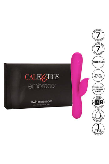 Cal Exotics - Embrace - Swirl Dual Massager - Pink - Stag Shop