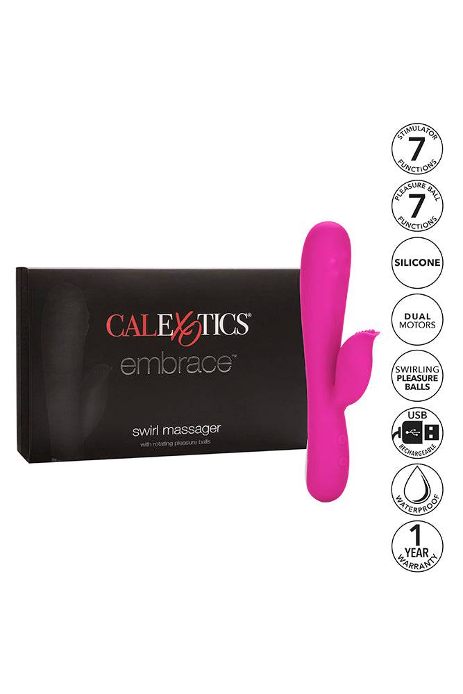 Cal Exotics - Embrace - Swirl Dual Massager - Pink - Stag Shop