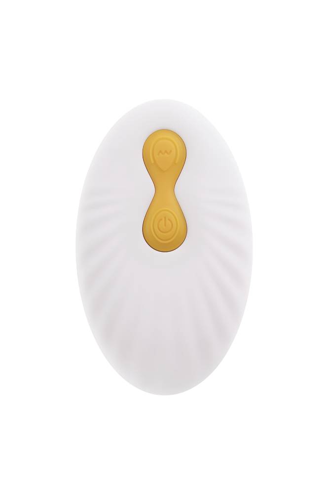 Evolved - Gender X - Sweet Embrace Strap-on Harness & Remote Control Dildo - Orange/Black - Stag Shop