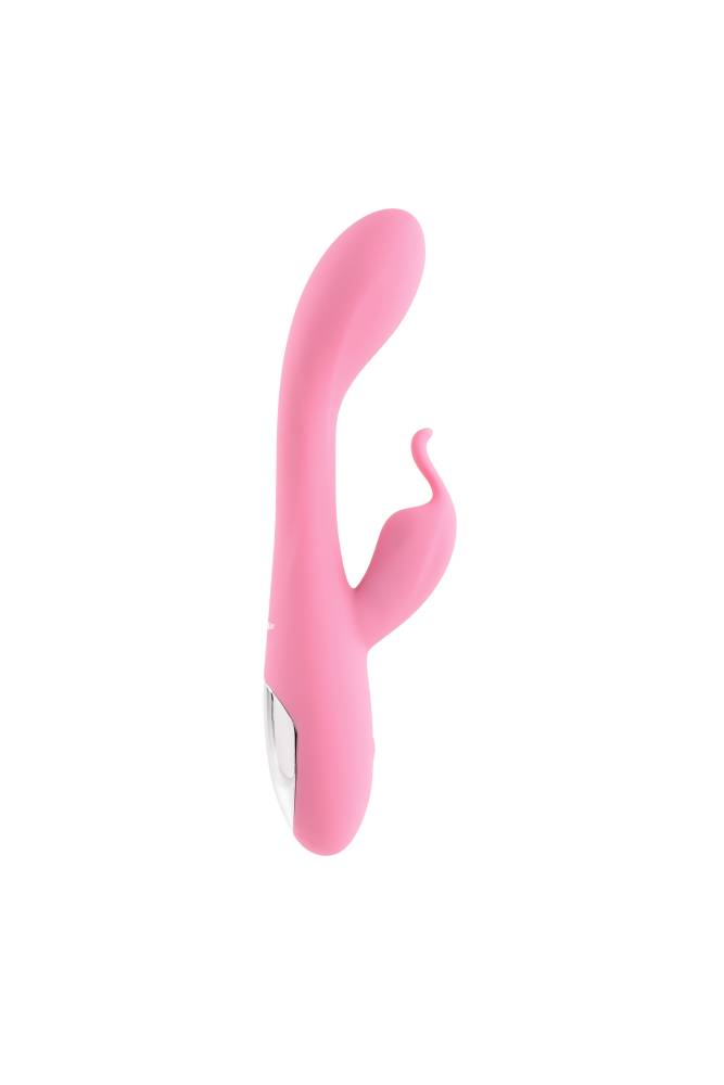 Adam & Eve - Eve's Rechargeable Slimline Rabbit Vibrator  - Pink - Stag Shop