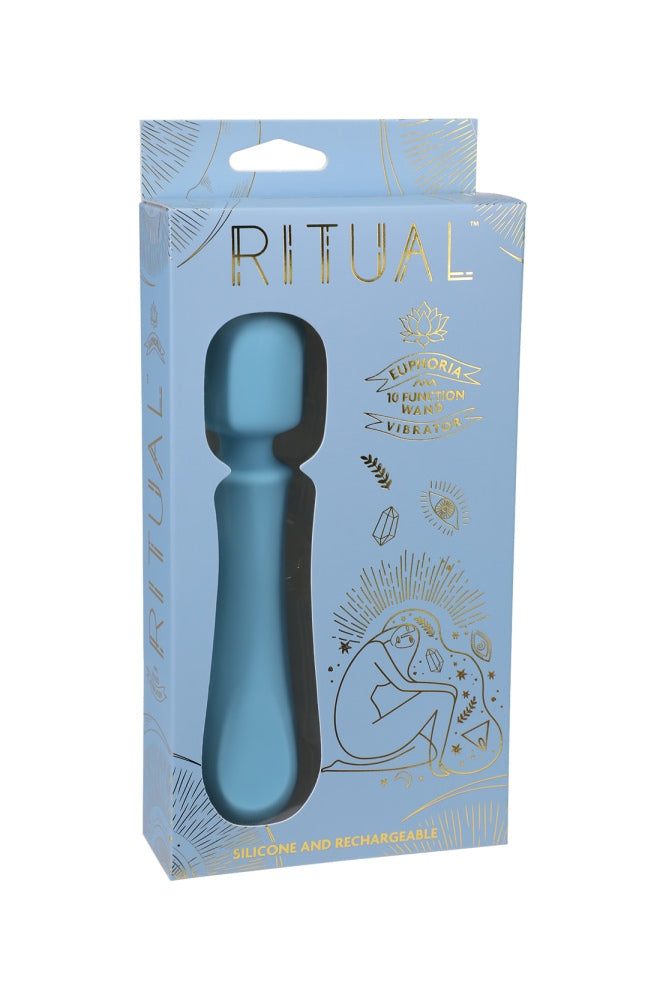 Doc Johnson - Ritual - Euphoria Massage Wand - Blue - Stag Shop