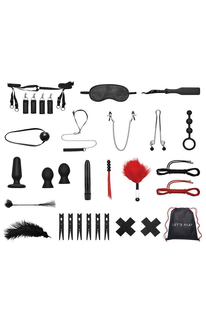 Electric Eel - Lux Fetish - Everything You Need BDSM In-A-Box 20PC Bedspreaders Set - Stag Shop